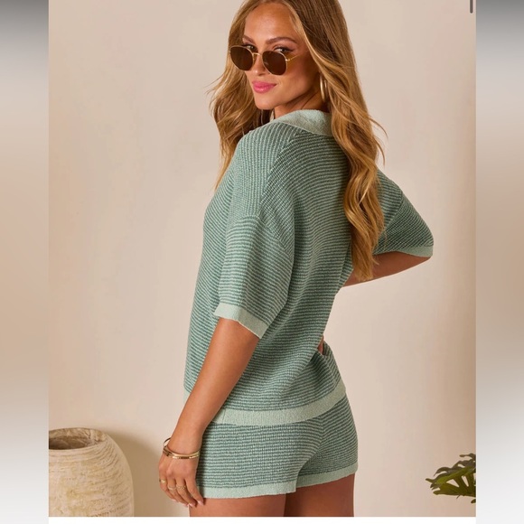 Mint Green Knit Two-Piece Set - Picture 4 of 7